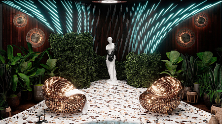 Интерьер в современном стиле, проект «The Aphrodite's Chair»