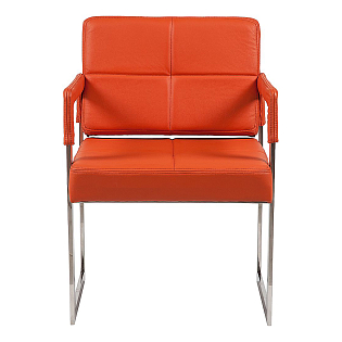 Кресло мягкое оранжевое Aster Chair
